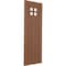 Ekena Millwork True Fit PVC San Antonio Mission Style Fixed Mount Shutters, Burnt Toffee, 12W x 44H, PR TFP001ST12X044BT - alternate 5
